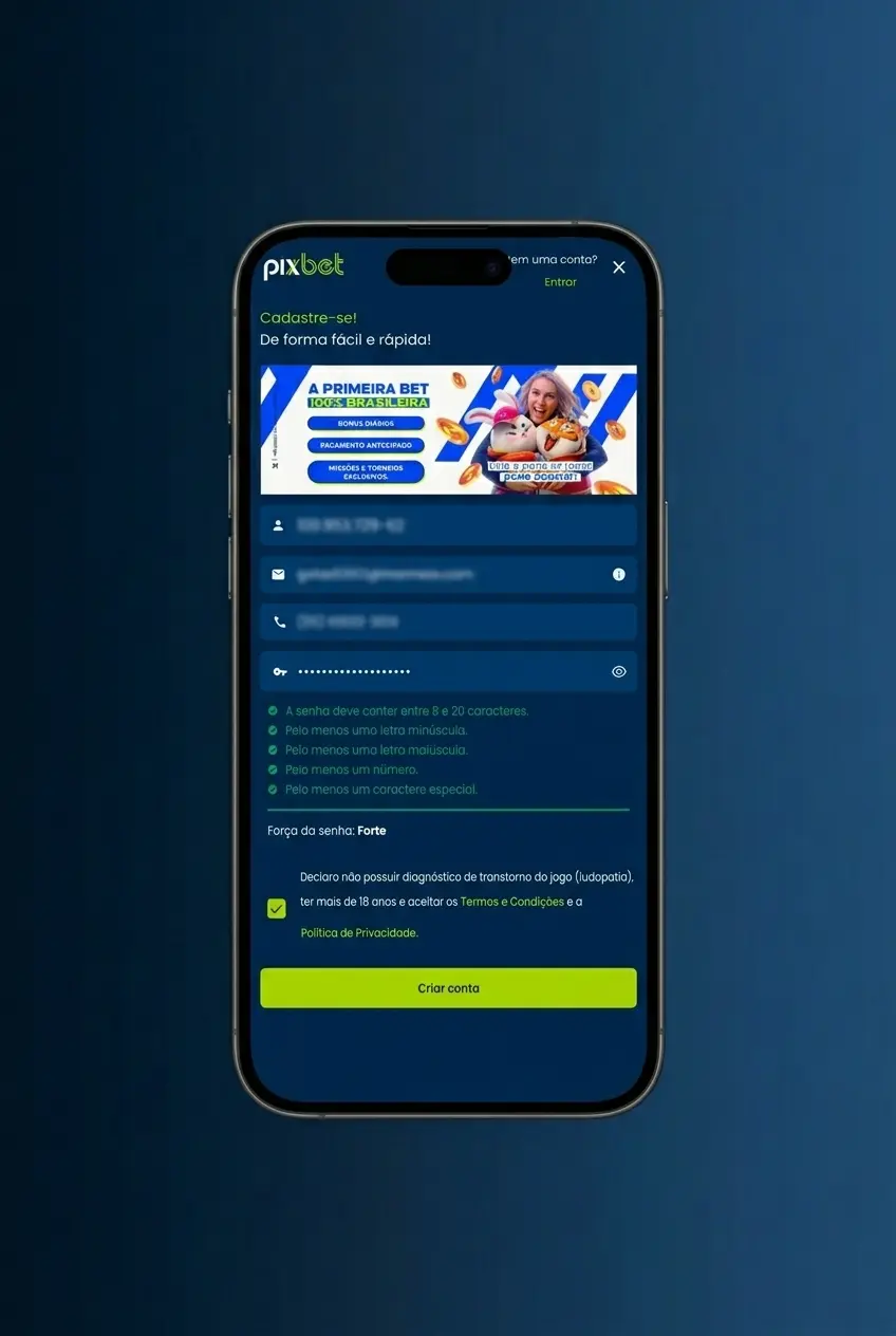 Aplicativo Pixbet no celular com interface de apostas em basquete ao vivo e mercados atualizados em tempo real