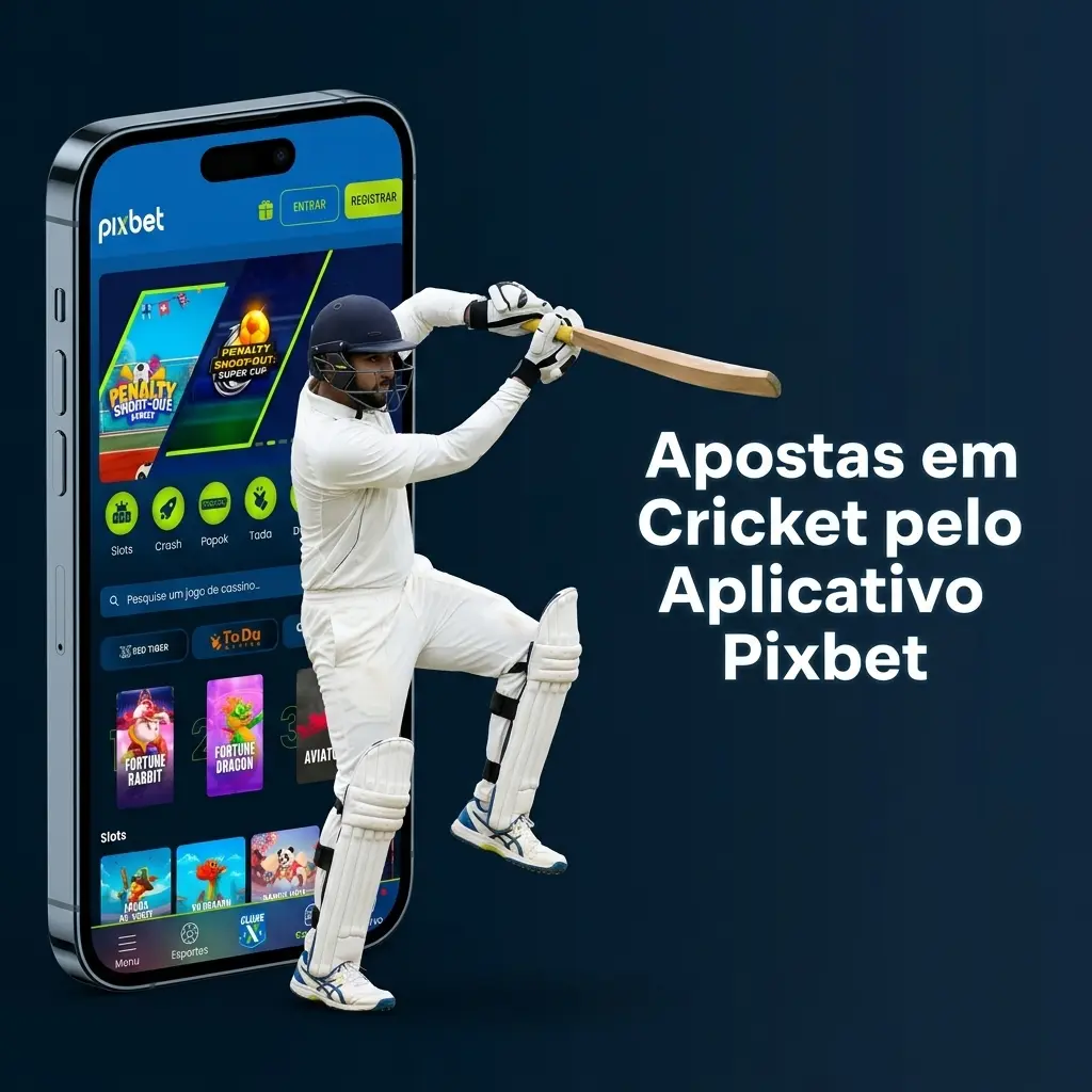 Aplicativo Pixbet para apostas em cricket no Android e iOS com mercados ao vivo e odds atualizadas em tempo real