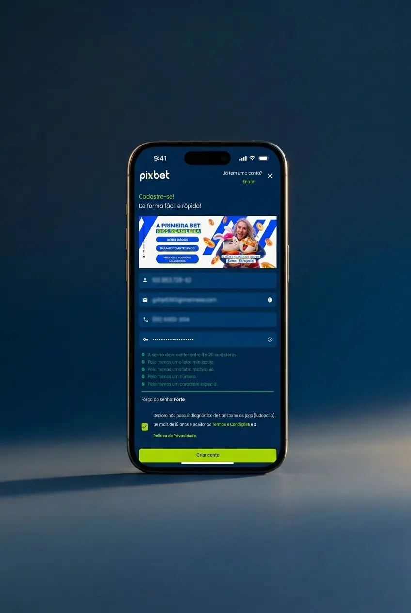 Aplicativo Pixbet aberto no celular exibindo apostas em hóquei no gelo com odds ao vivo e mercados disponíveis