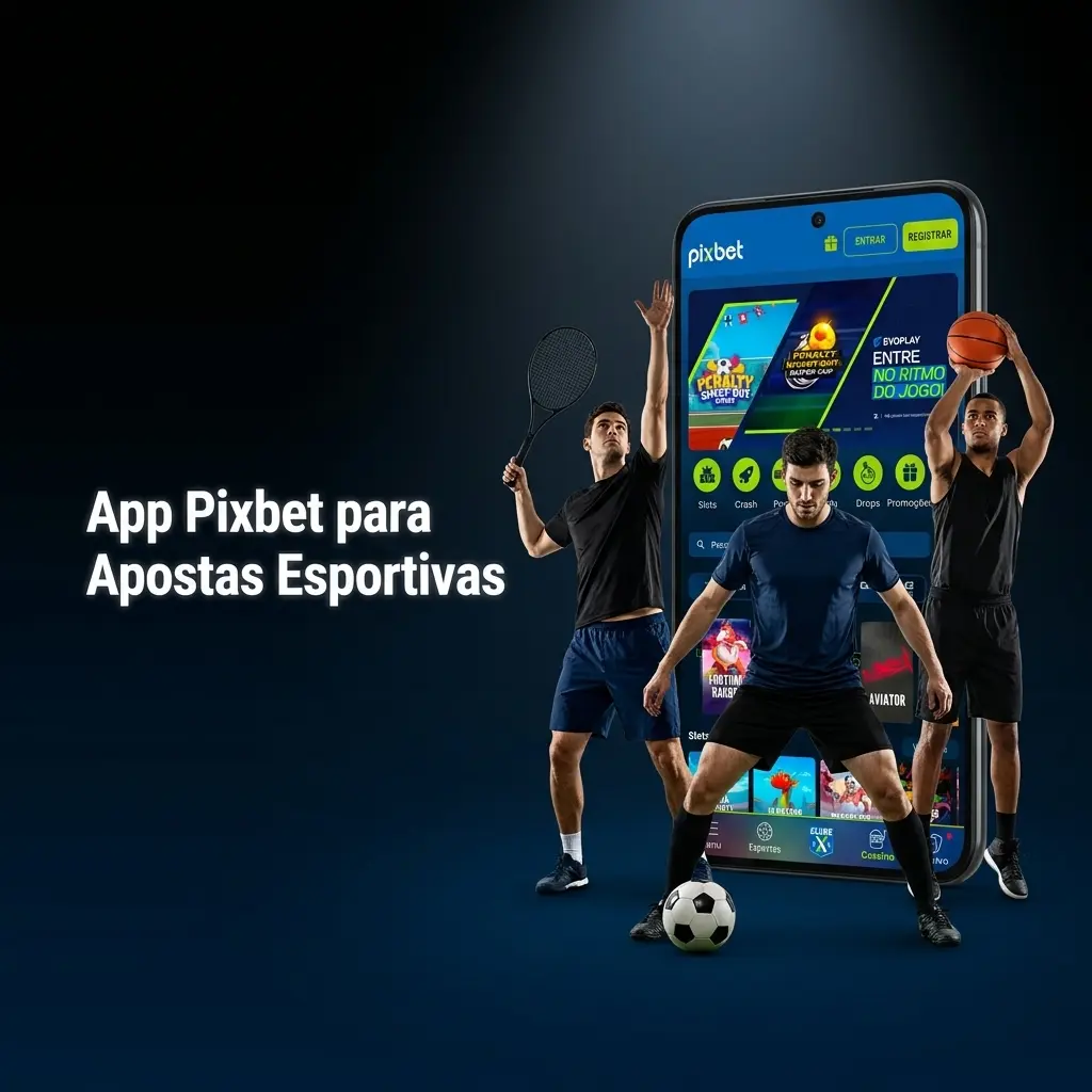 App Pixbet para apostas esportivas disponível para Android e iOS com apostas ao vivo, cassino e depósito via Pix