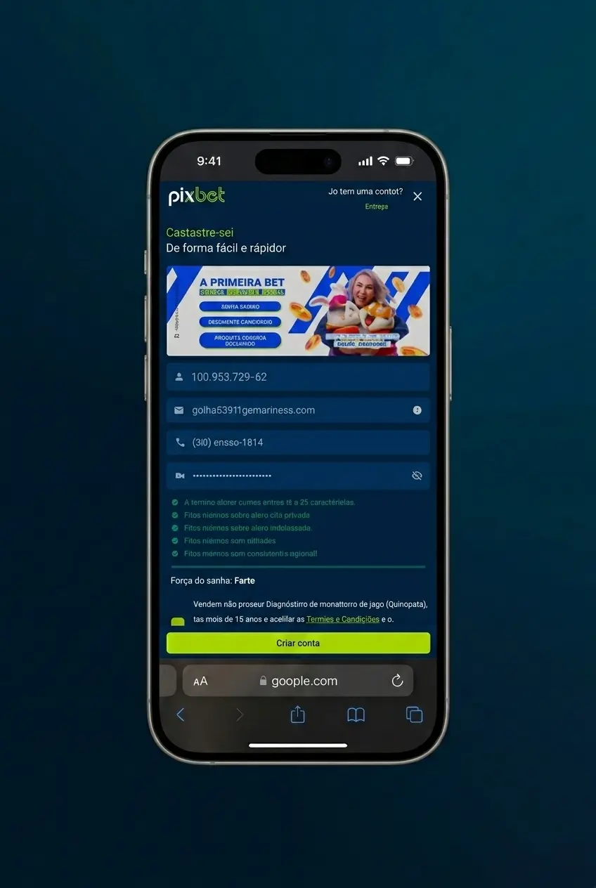 Passo a passo do cadastro na Pixbet: preenchimento de dados, senha e confirmação de conta em menos de 5 minutos