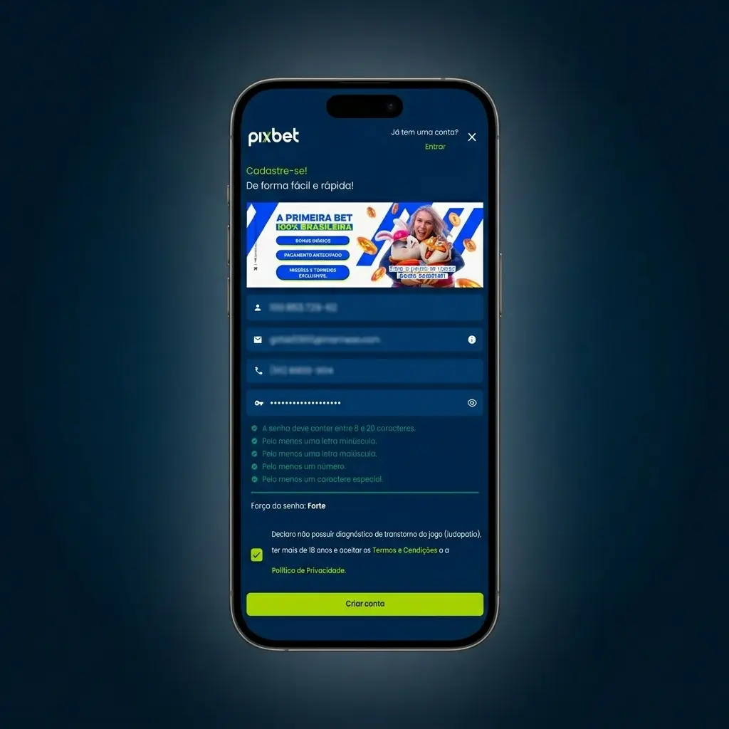 Guia passo a passo para apostar em cricket na Pixbet, desde o cadastro até confirmar a aposta