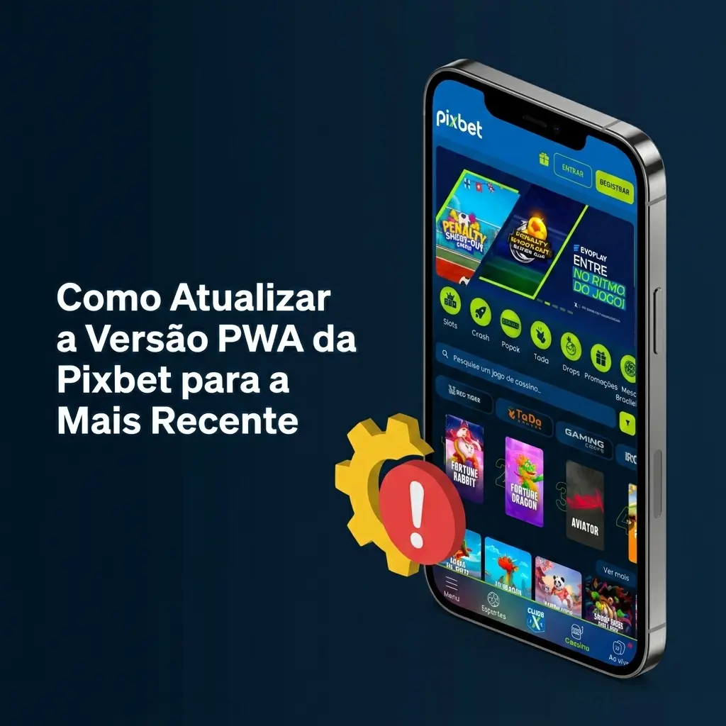 Atualização automática do PWA da Pixbet sem necessidade de ação manual pelo usuário