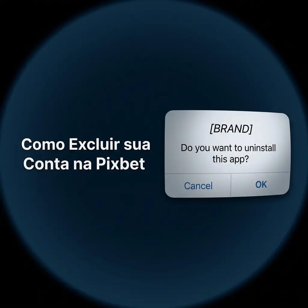 Pessoa acessando configurações da Pixbet para excluir conta com opções de autoexclusão temporária ou permanente