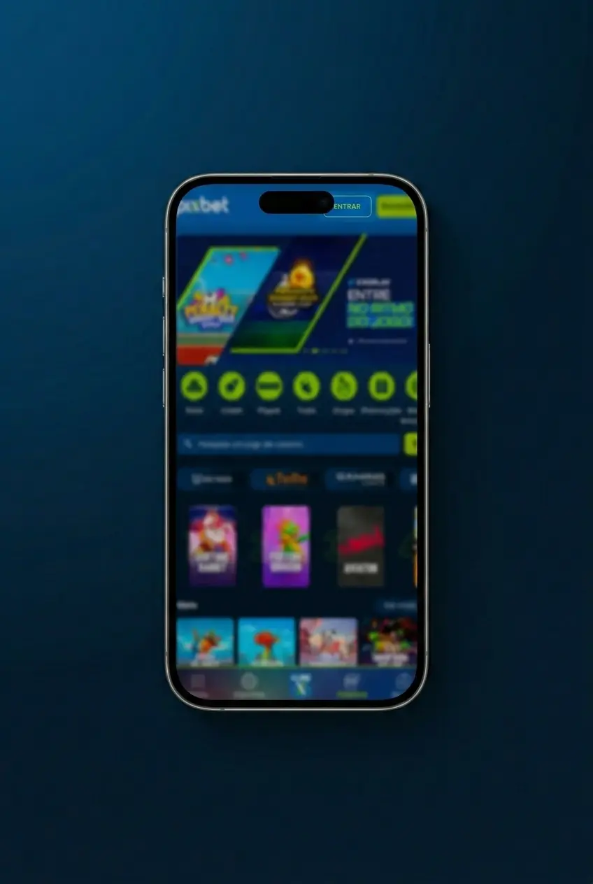 Tela de login do aplicativo Pixbet para Android com campos de acesso para apostas esportivas e cassino