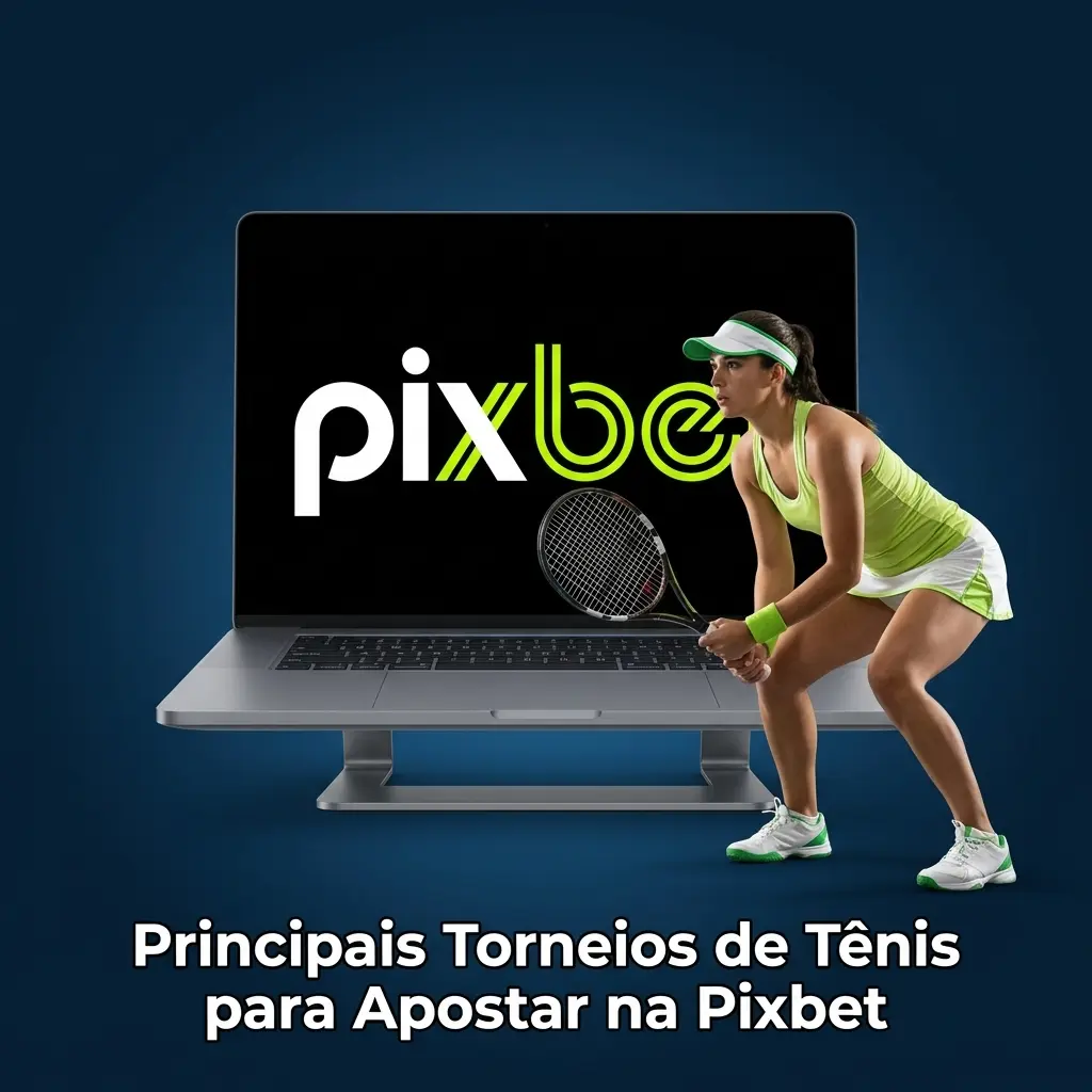 Principais torneios de tênis para apostar na Pixbet, incluindo Grand Slams e Masters 1000 do calendário ATP e WTA