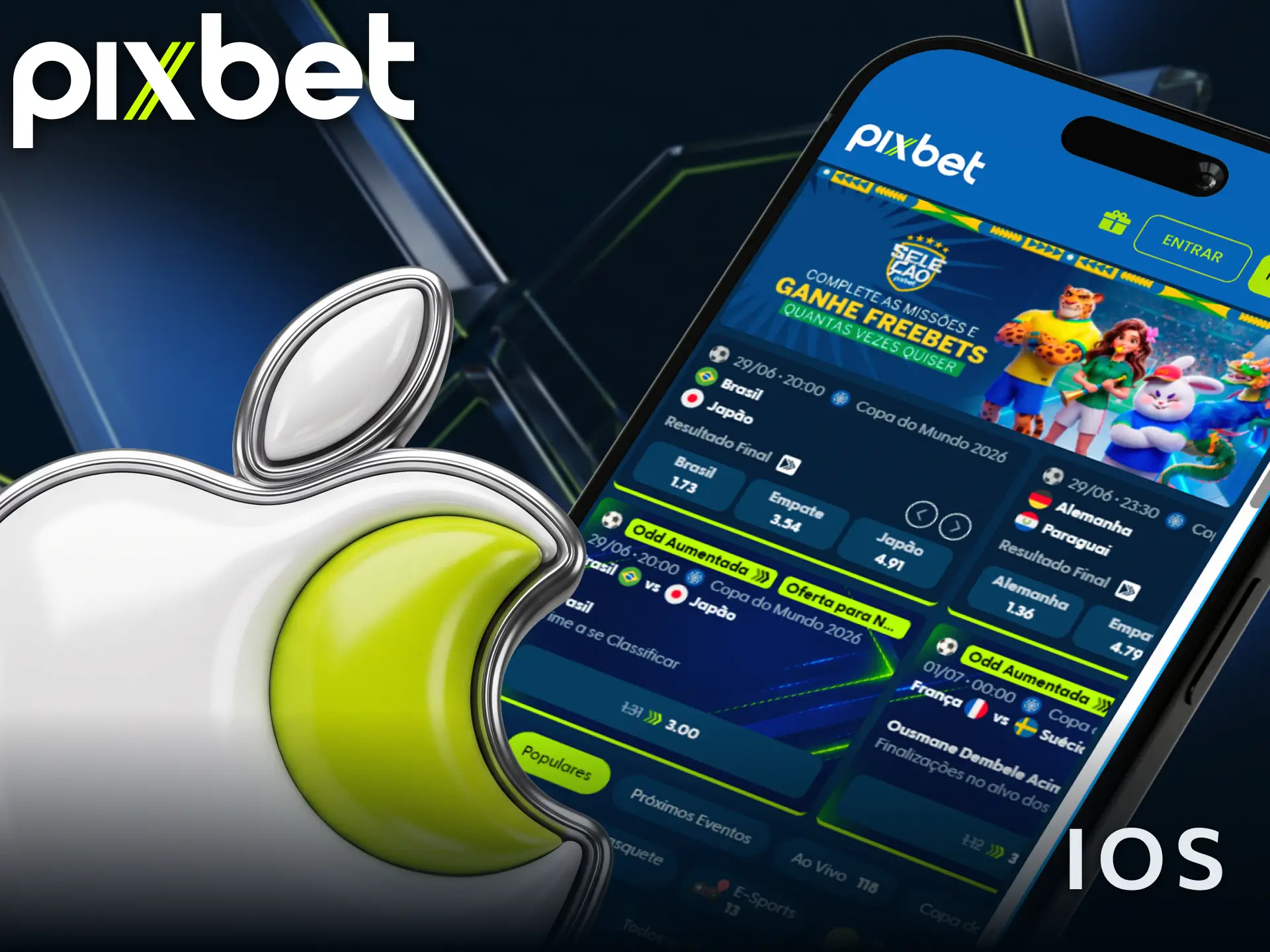 Instale o aplicativo Pixbet no iOS e aproveite os recursos mobile.