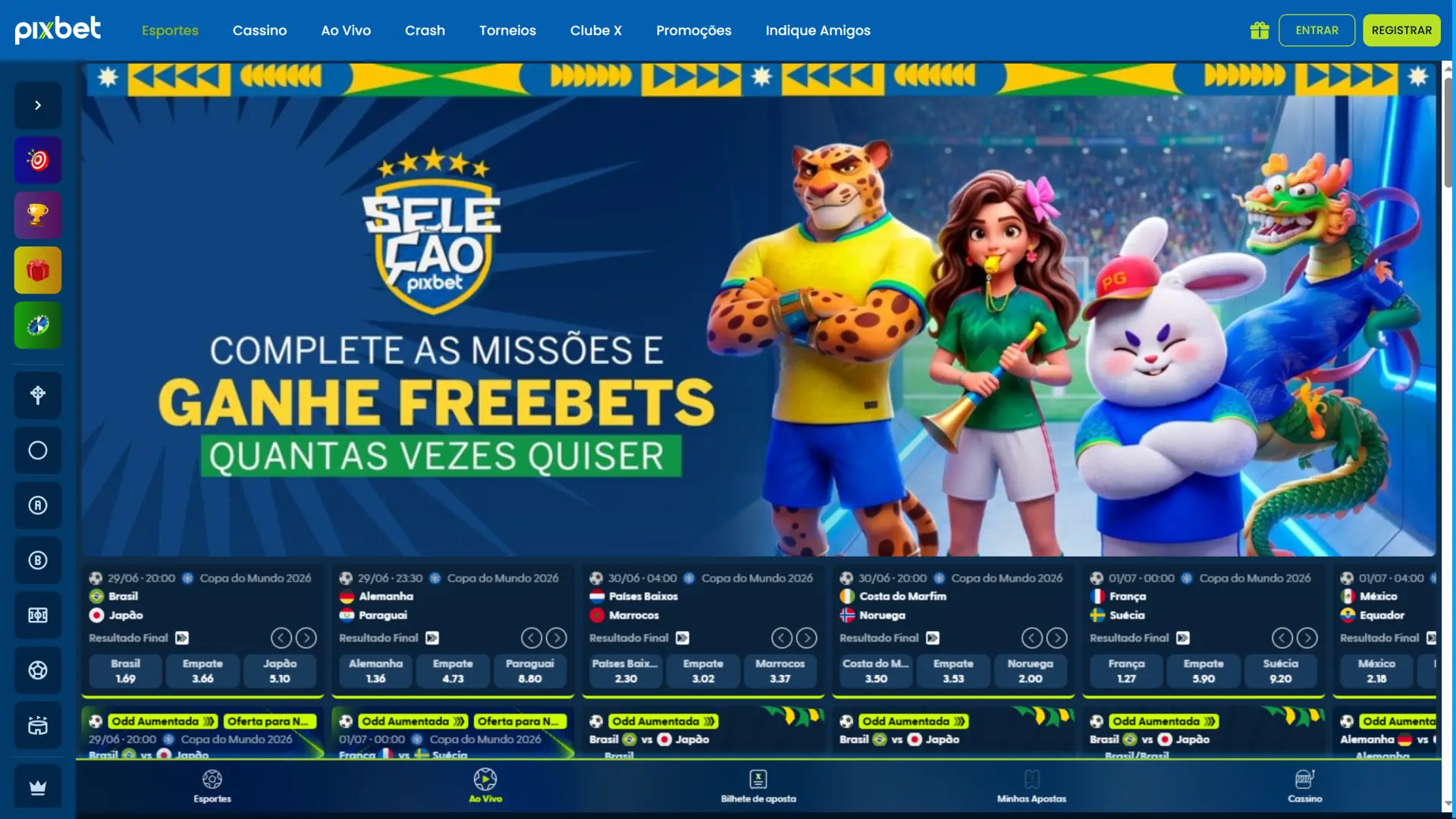 Explore a seção de esportes na Pixbet e faça seus palpites.