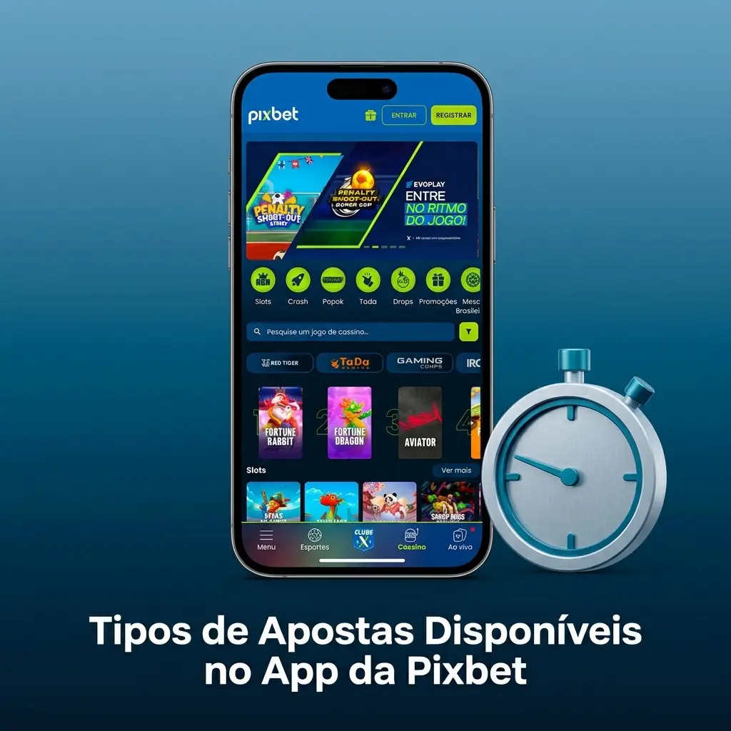 Tipos de apostas disponíveis no app da Pixbet: simples, múltipla, ao vivo, handicap asiático e totais
