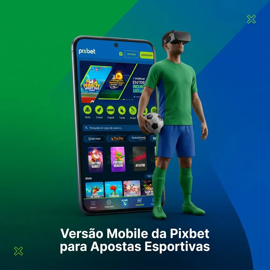 Interface mobile da Pixbet no navegador do celular com apostas esportivas ao vivo e pagamentos via Pix