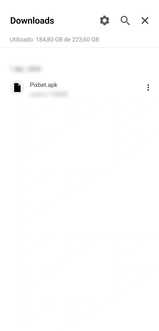 Conclua a instalação do APK da Pixbet no seu dispositivo Android agora.