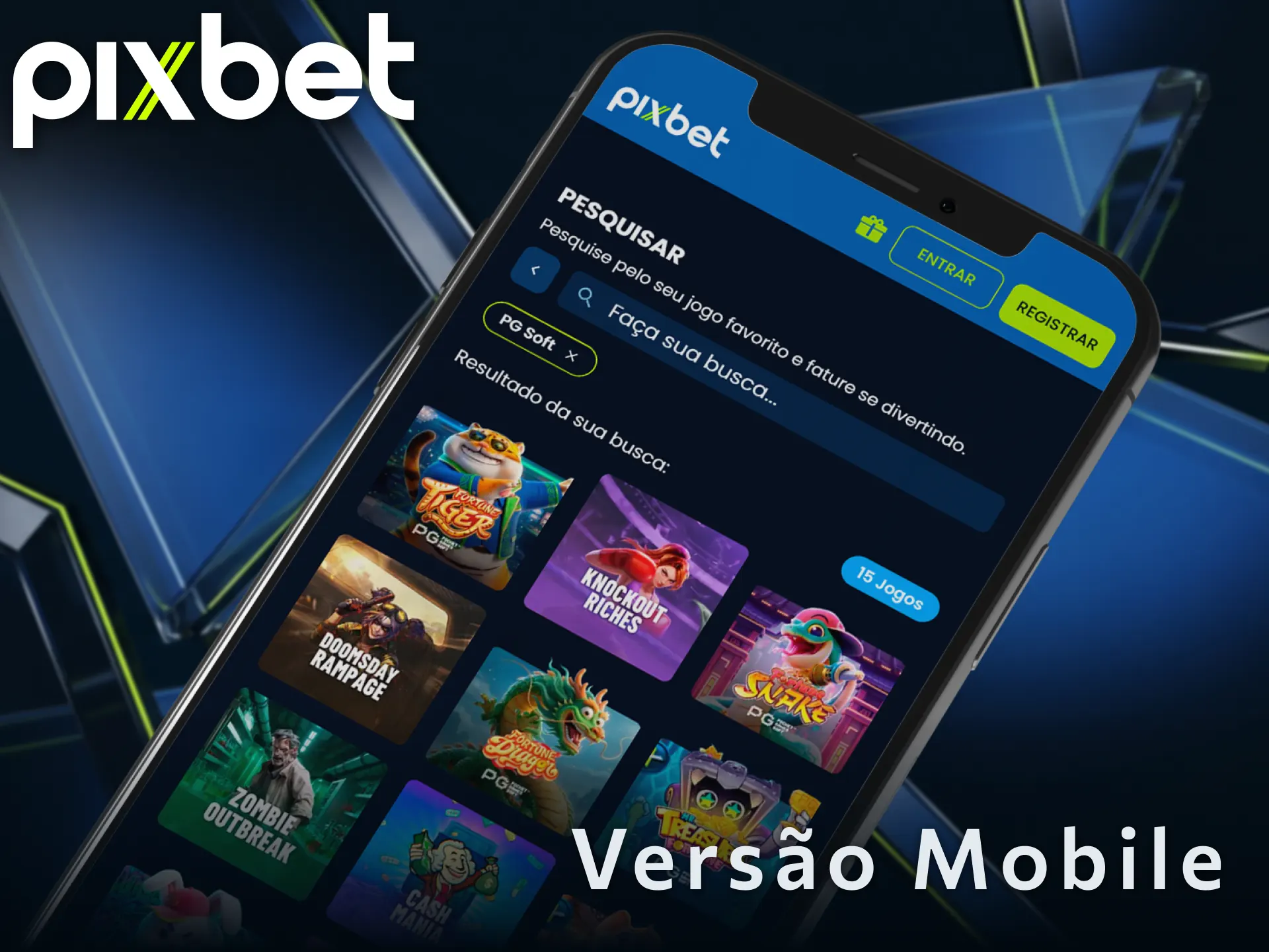 Acesse a versão mobile do site Pixbet diretamente no navegador do seu smartphone.